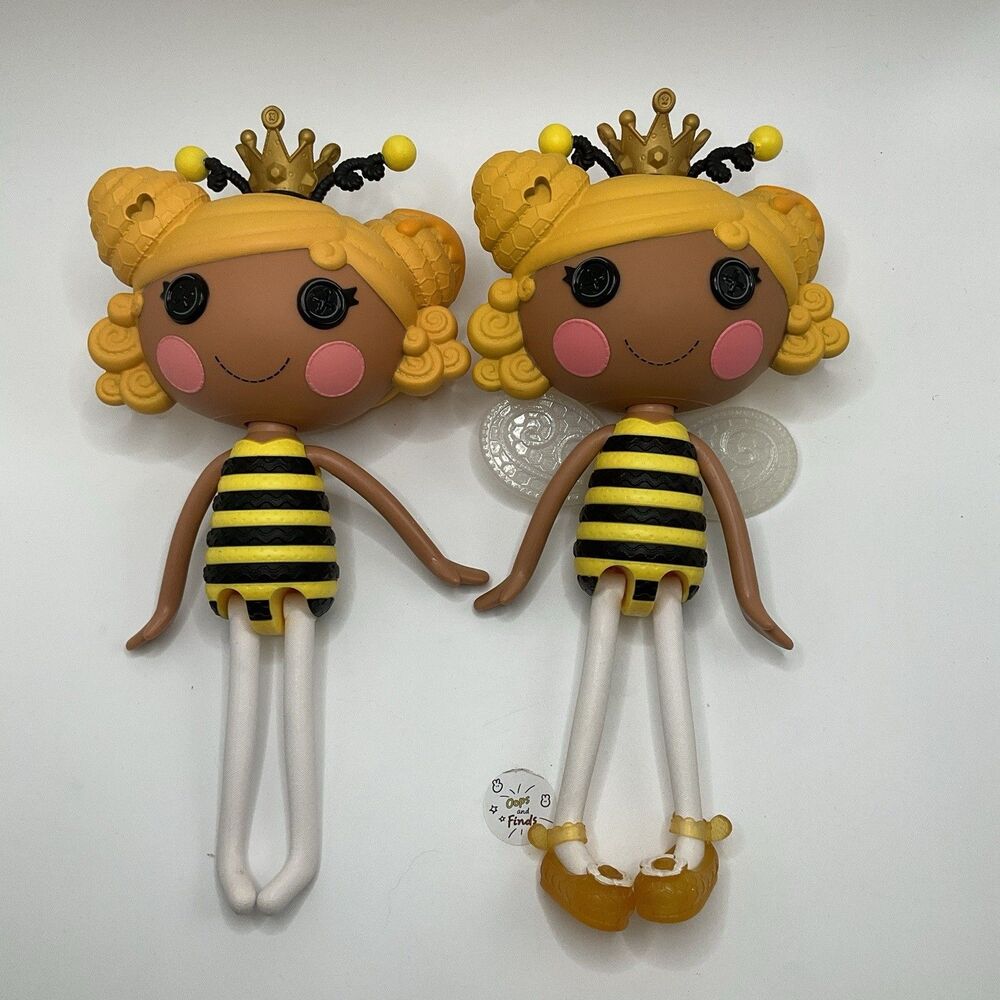 RARE Lot Of 2 Lalaloopsy Royal Honey Stripes Doll Wings Shoes Full Size Dolls